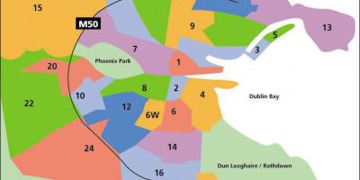 Map of Dublin এলাকায়