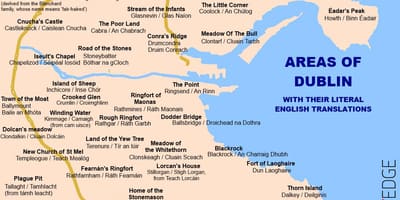 Map of Dublin শহরতলির